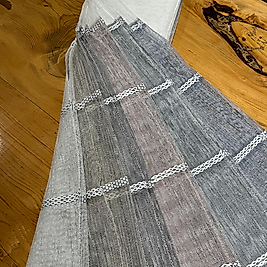 Alt Etek Renkli Tül Perde